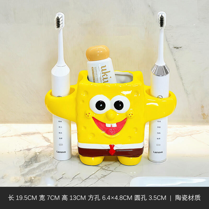 Home Goods Bathroom - Cartoon Patrick Star Toothbrush Holder Bathroom