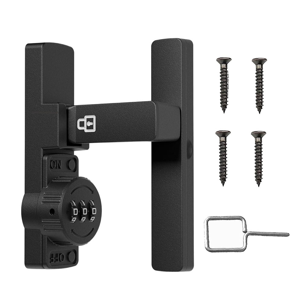 Home Bathroom Door - Security Barn Door Lock 3-Digit Conbination