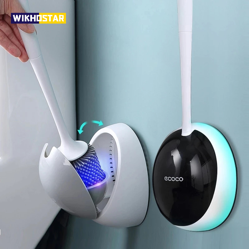 Home Bathroom Products - WIKHOSTAR TPR Silicone Toilet Brush WC