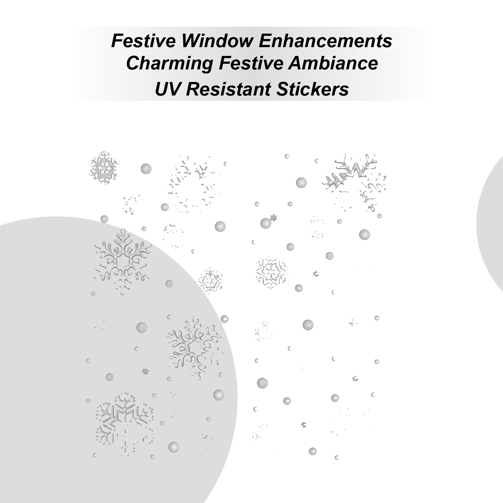 Home Bathroom Door - Holiday Window Clings Static Reusable Home