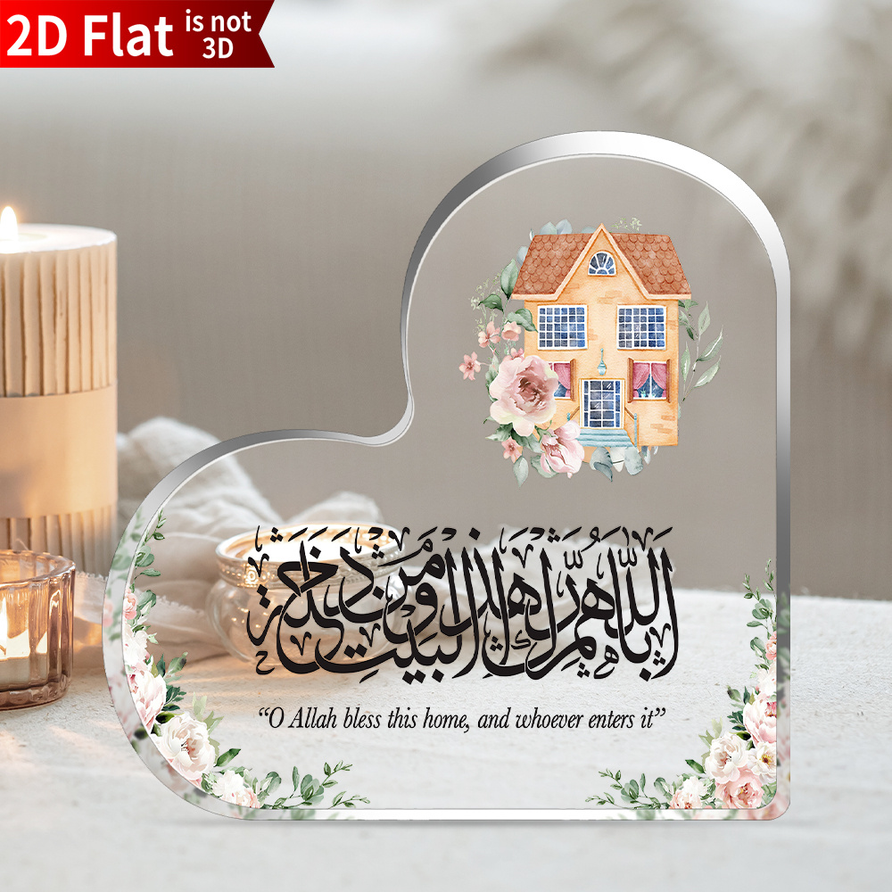 Home & Bathroom Building Products Pte Ltd Reviews - CIFBUY Acrylic Plaque 2D Flat Heart