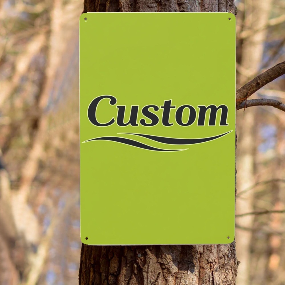 Home Bathroom Images - Customizable Personal Image Text Metal Sign