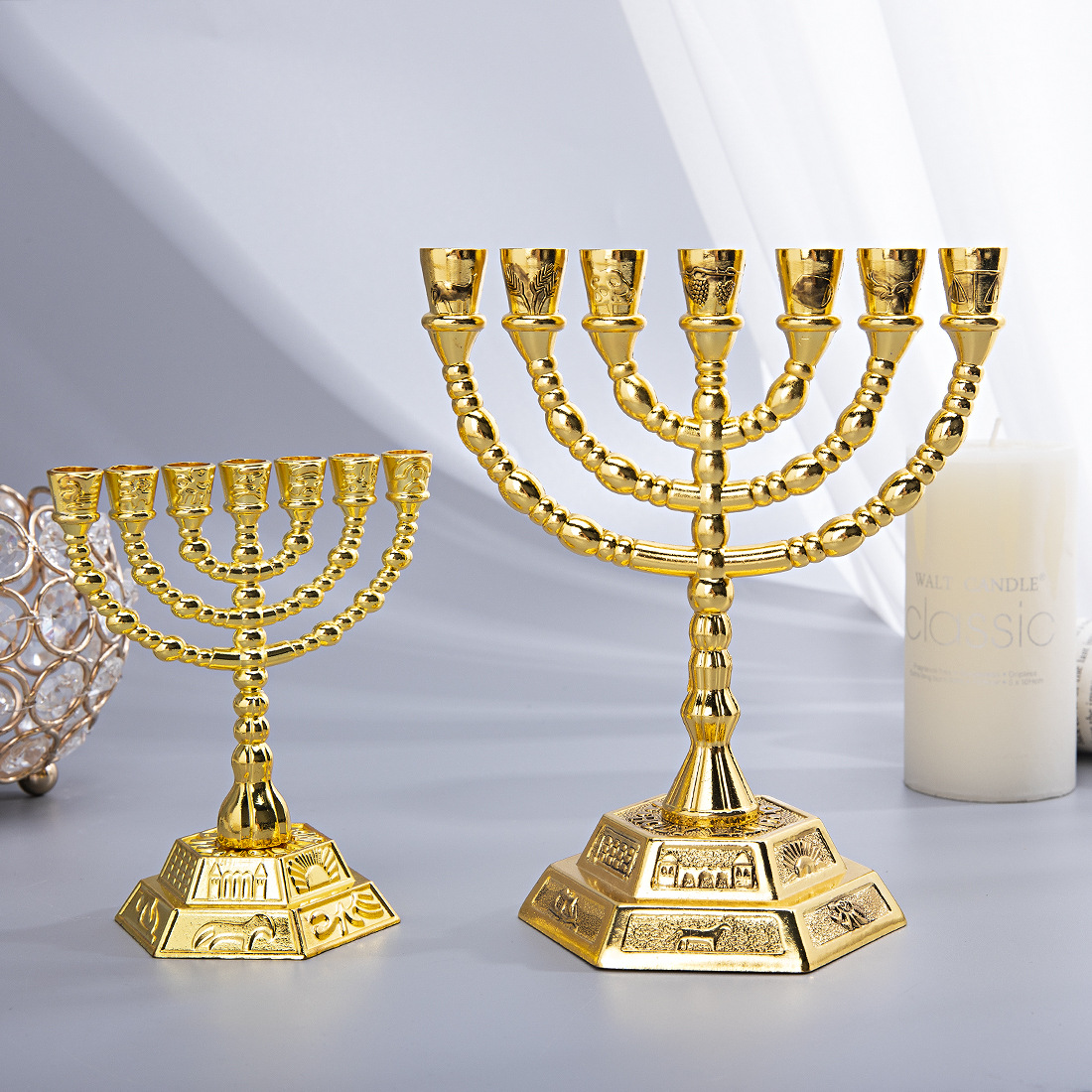 Home & Bathroom Building Products Pte Ltd Reviews - 7 Branch Menorah Jewish Home Decor