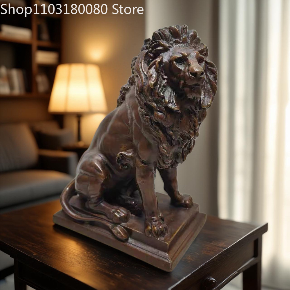 Home & Bathroom Building Products Pte Ltd Reviews - 21cm Antique Finish Copper Lion of