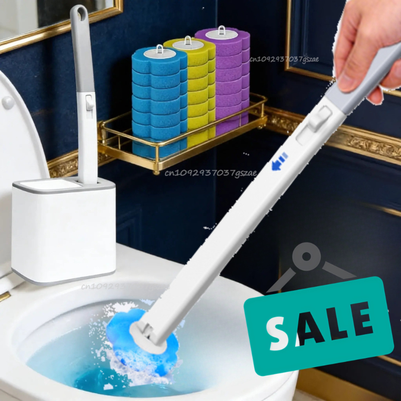 Home Bathroom Products - Toilet Brush One-Click Disposable Replacement Head