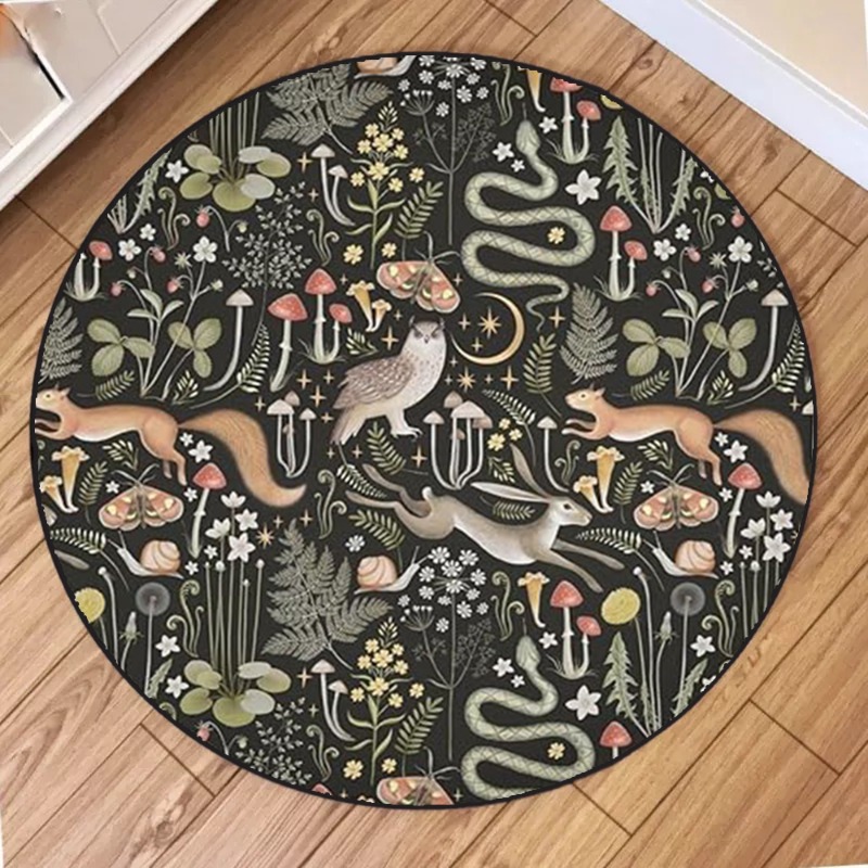Plants and Animals Round Carpe - огляд і ціна Home Bathroom Images