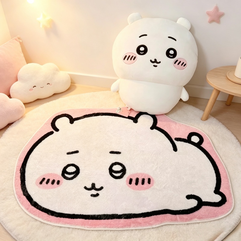 Hot Chiikawa Cartoon Rug Anime - огляд і ціна Home Goods Bathroom