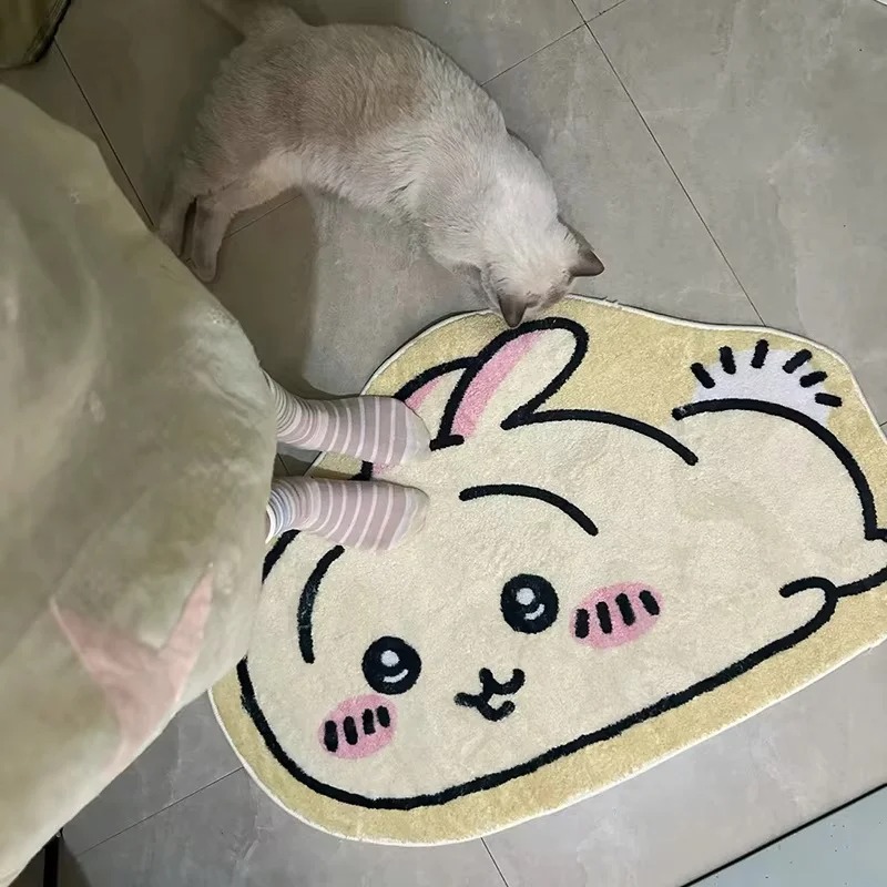 Hot Chiikawa Cartoon Rug Anime - огляд і ціна Home Goods Bathroom