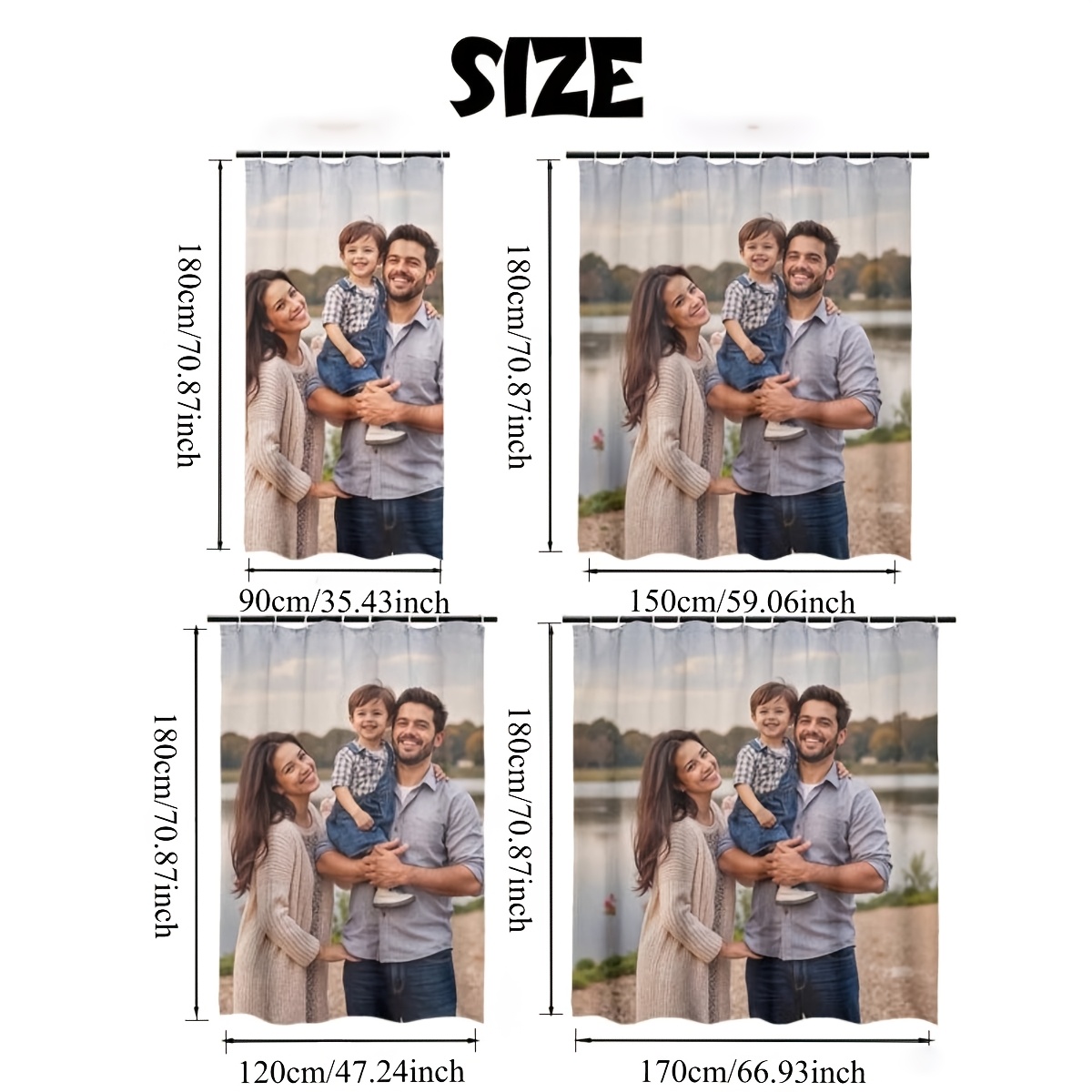 Custom Photo Shower Curtain, P - огляд і ціна Home Bathroom Images