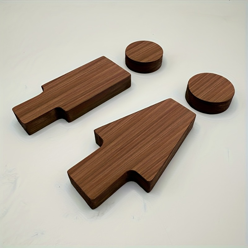 2PCS Wooden Bathroom Sign for  - огляд і ціна Home Bathroom Door