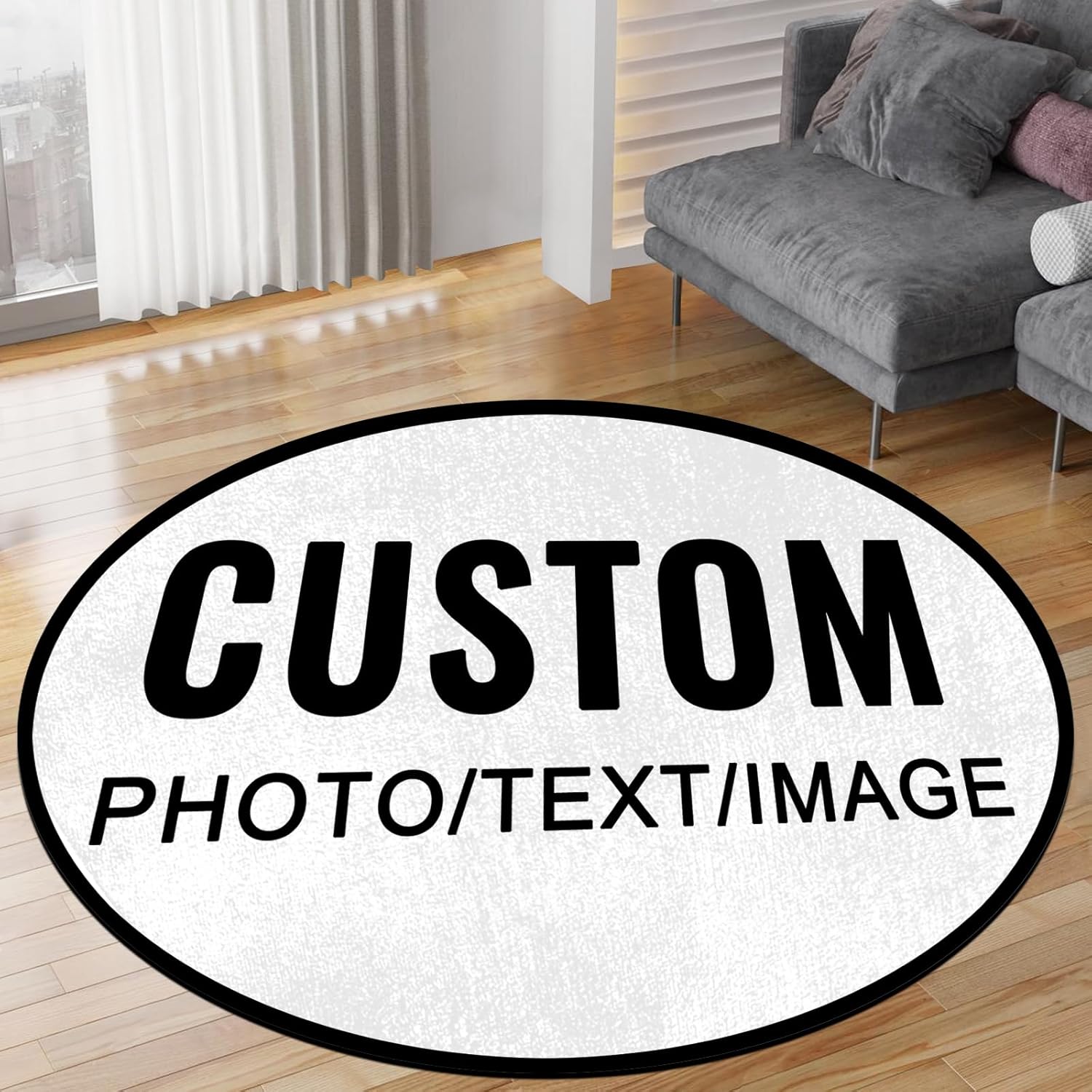 Custom Round Rug Personalized  - огляд і ціна Home Bathroom Images