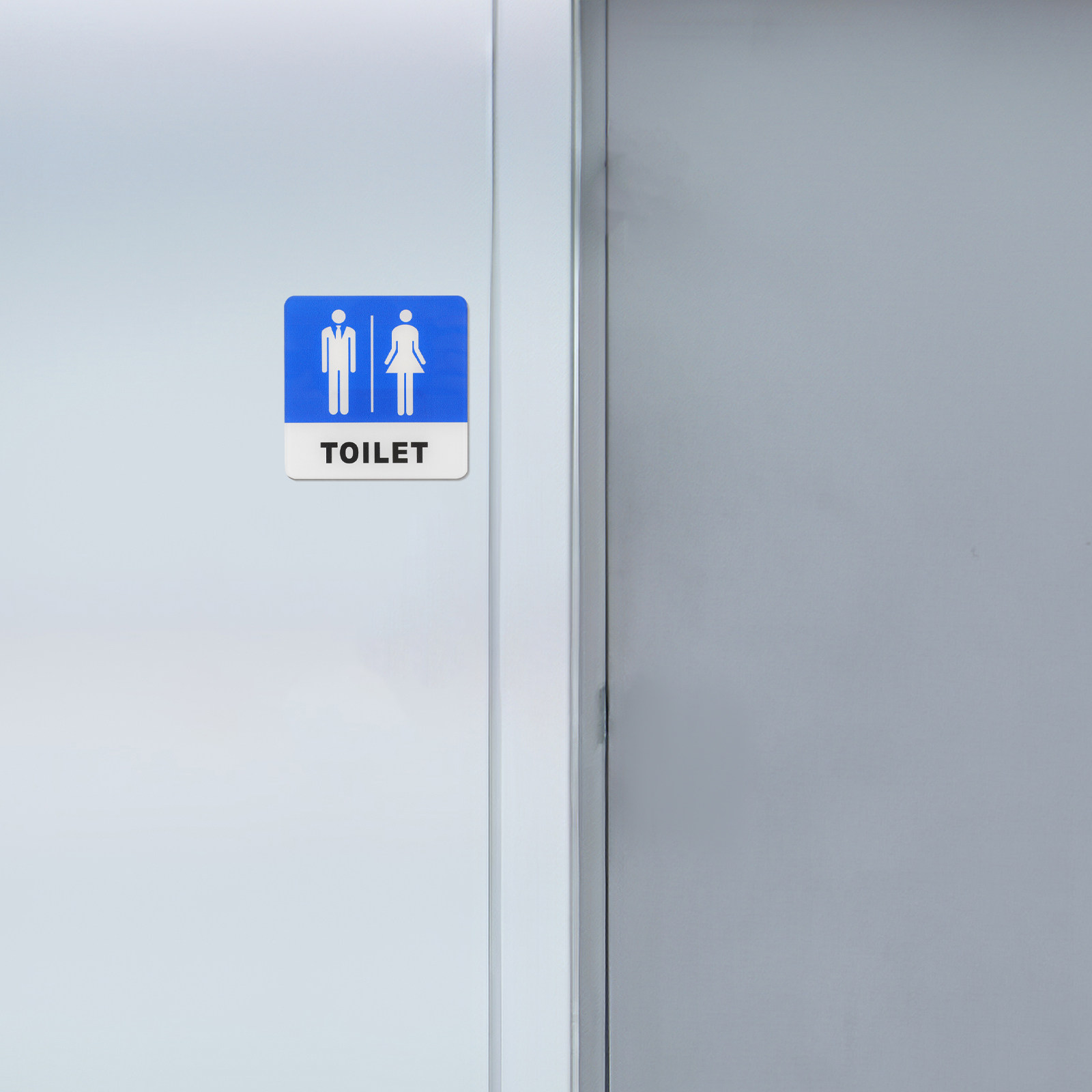 Unisex Toilet Door Sign Thick  - огляд і ціна Home Bathroom Door