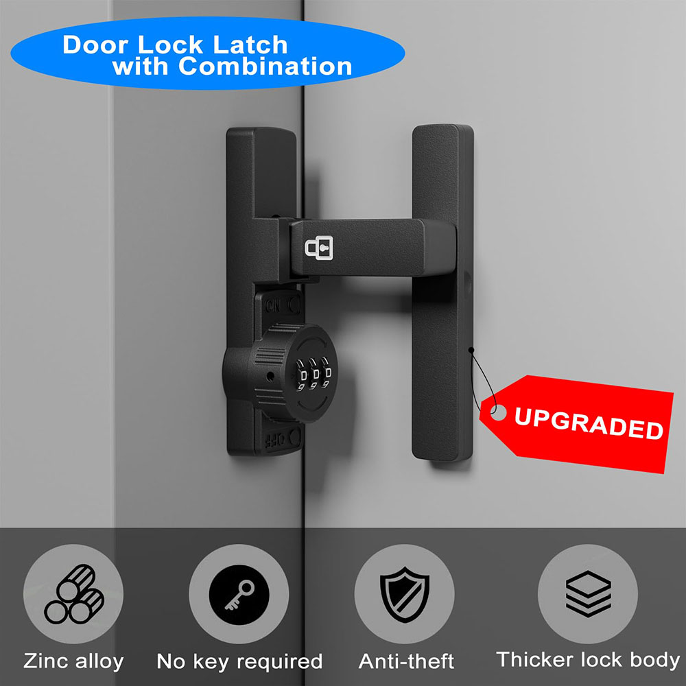 Security Barn Door Lock 3-Digi - огляд і ціна Home Bathroom Door