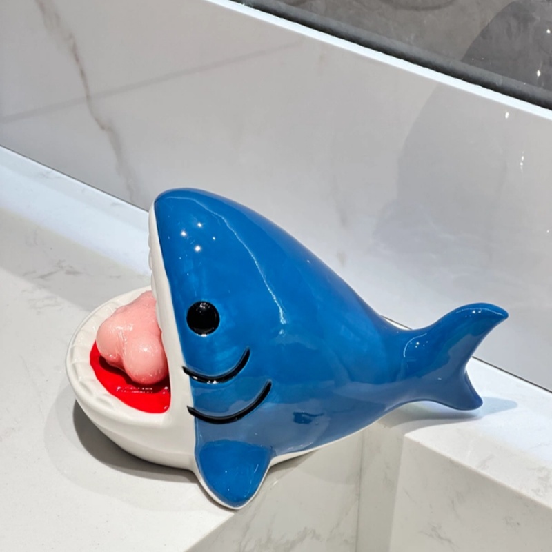 Cute Cartoon Big Mouth Shark S - огляд і ціна Home Edit Bathroom Storage