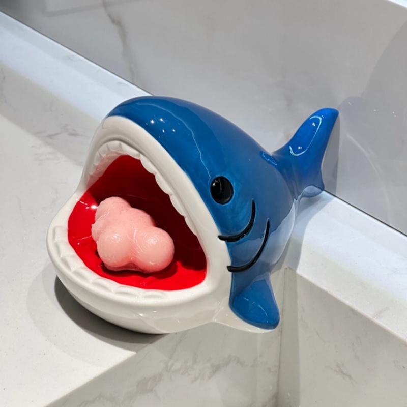 Cute Cartoon Big Mouth Shark S - огляд і ціна Home Edit Bathroom Storage