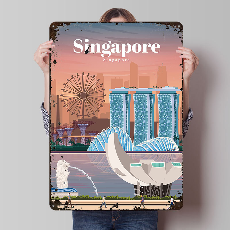 Travel to Singapore Printed Po - огляд і ціна Home And Bathroom Singapore