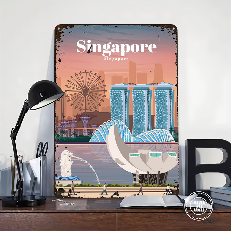 Travel to Singapore Printed Po - огляд і ціна Home And Bathroom Singapore