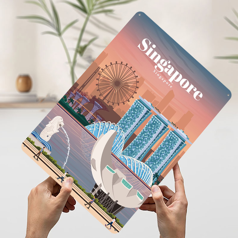 Travel to Singapore Printed Po - огляд і ціна Home And Bathroom Singapore