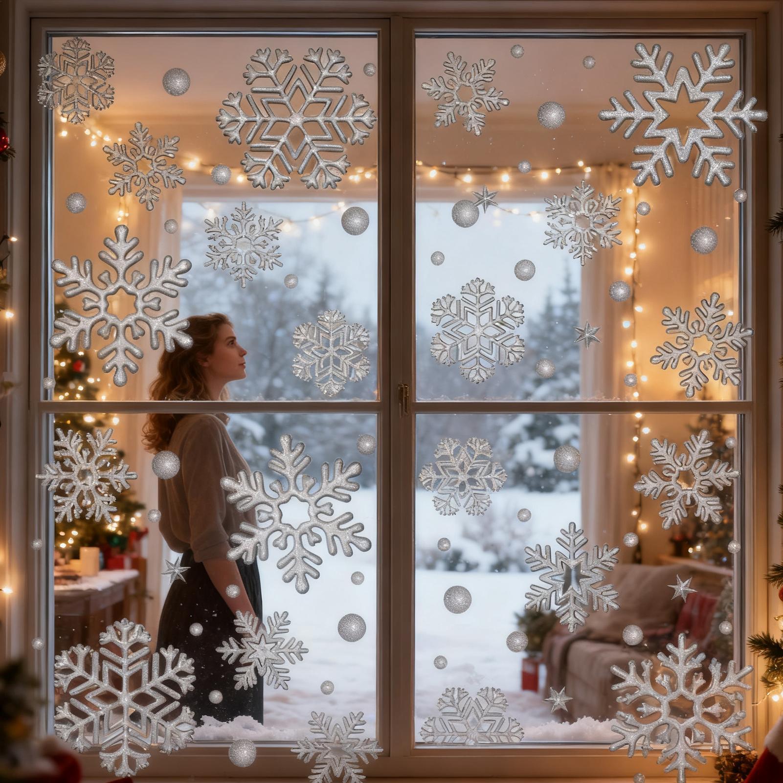 Holiday Window Clings Static R - огляд і ціна Home Bathroom Door