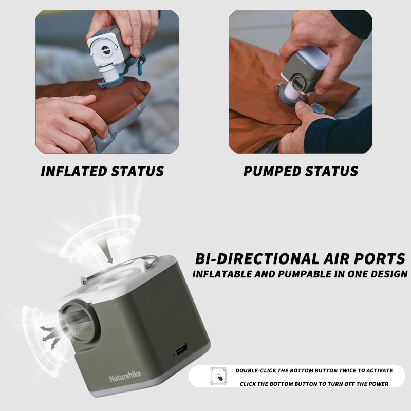 Naturehike Inflator/Deflator P - огляд і ціна Bathtub Pillow Inflatable