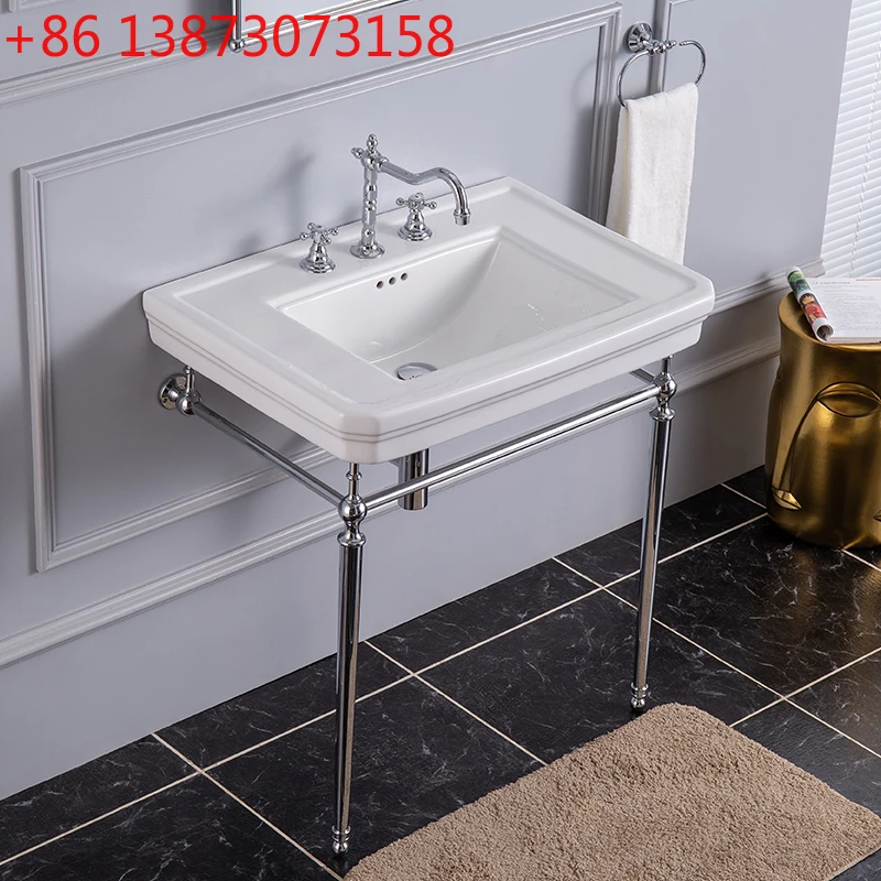 Three-hole bracket basin floor - огляд і ціна Home Bathroom Design Simple