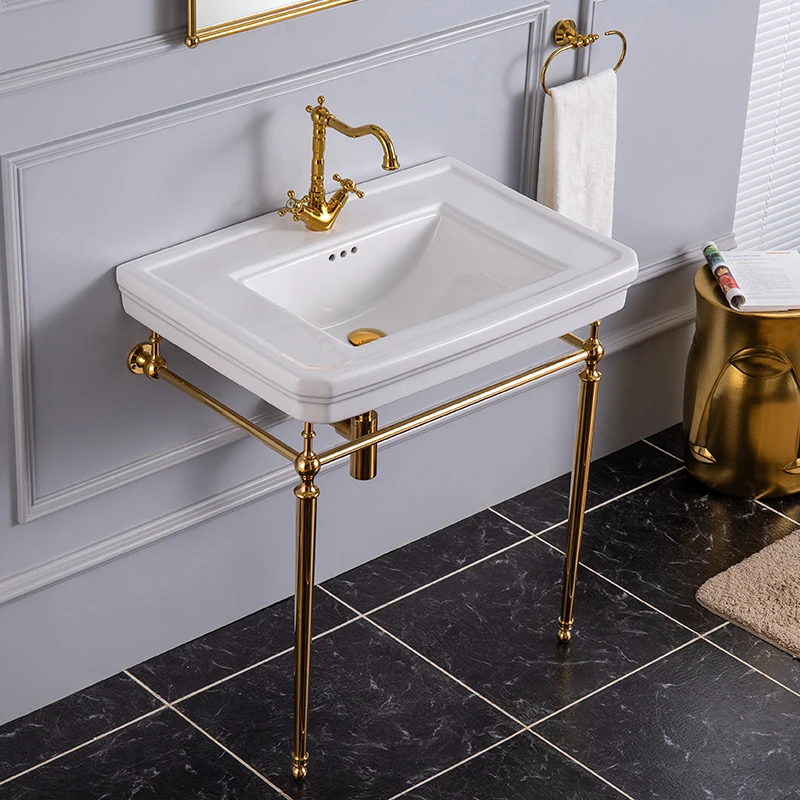 Three-hole bracket basin floor - огляд і ціна Home Bathroom Design Simple