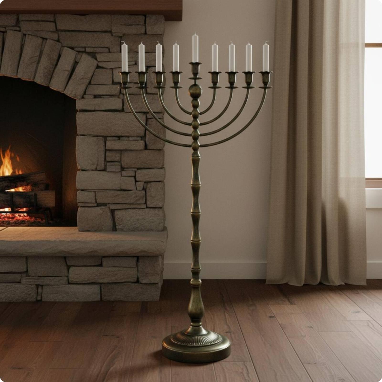Antique Bronze Menorah Stand M - огляд і ціна Home & Bathroom Building Products Pte Ltd Reviews