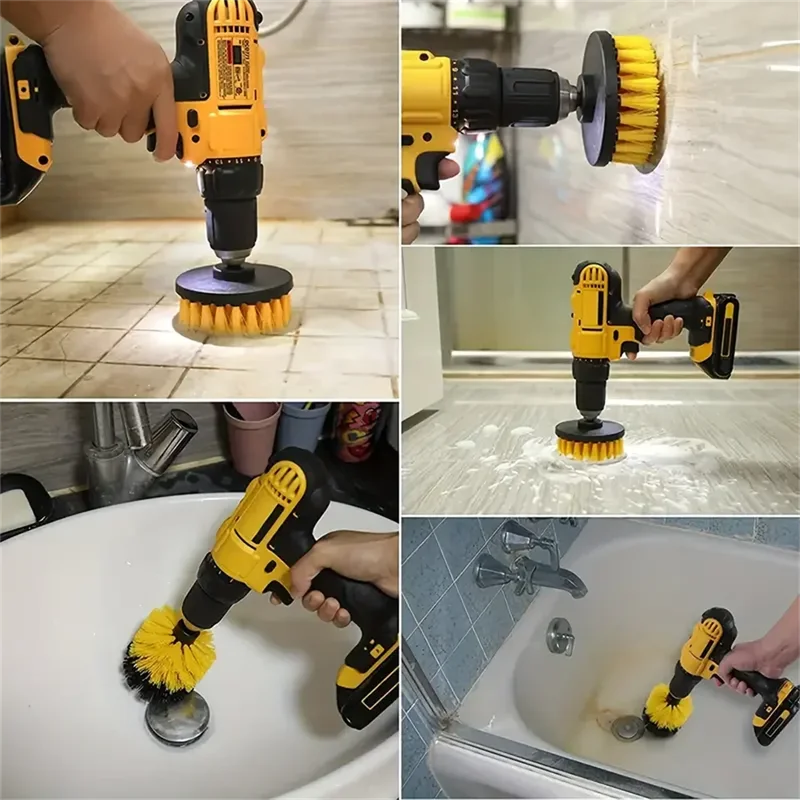 3 pcs/set drill brush set powe - огляд і ціна Home Bathroom Products