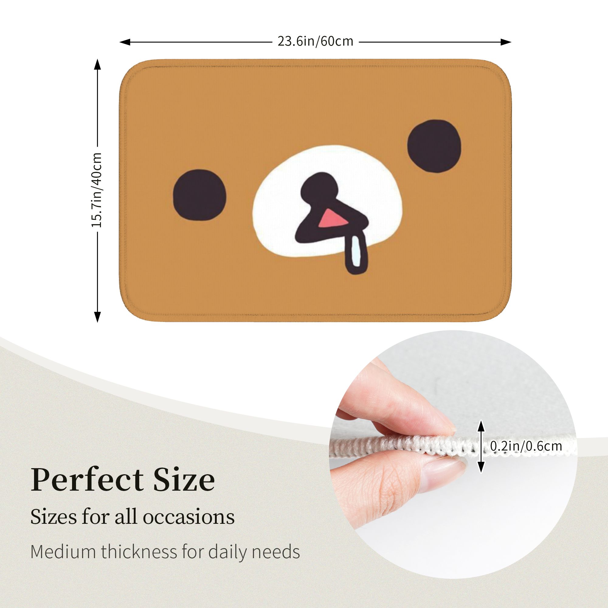 R-Rilakkumaes Cartoon Floor Do - огляд і ціна Home Goods Bathroom