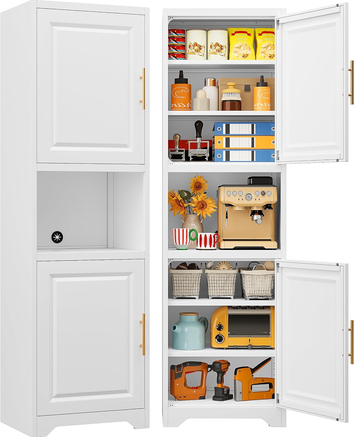 67 Inch Tall Narrow Storage Ca - огляд і ціна Home Bathroom Door