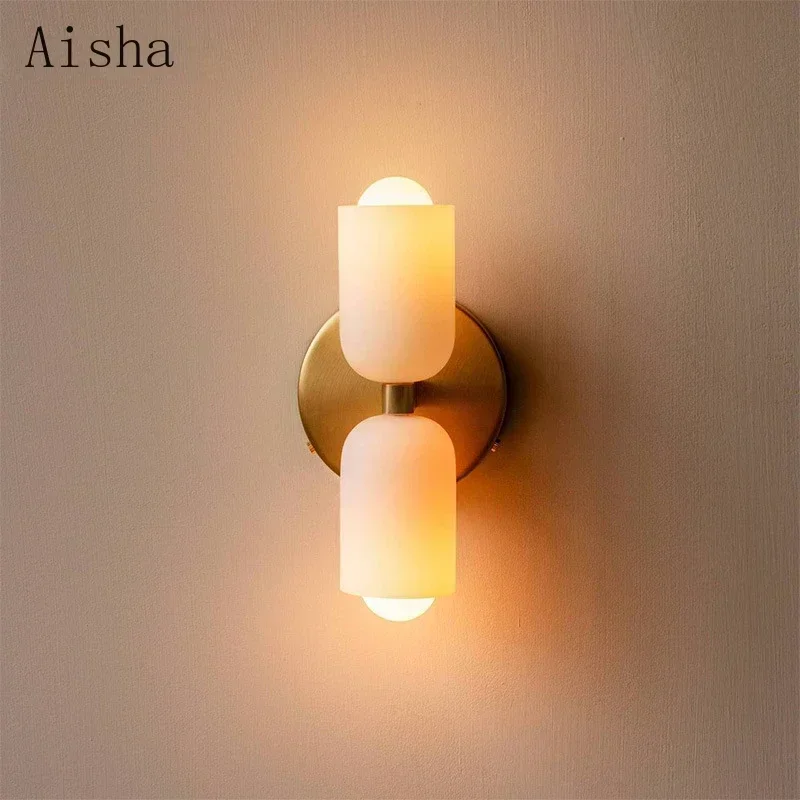 Glass Wall Light Simple Double - огляд і ціна Home Bathroom Design Simple