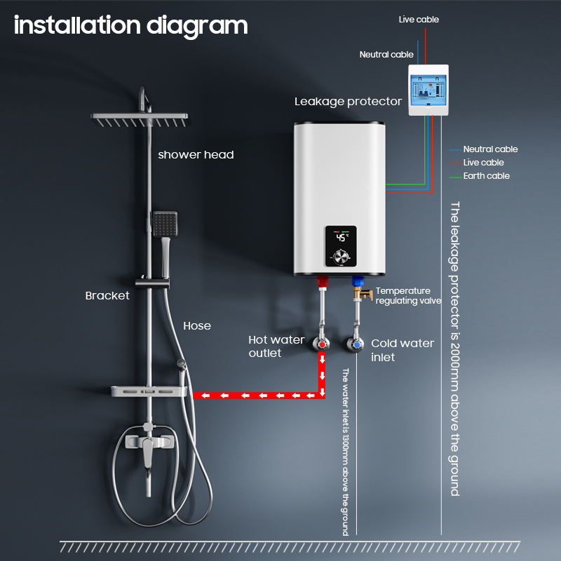 Home 10L 20L 30L 50L 80L 100L  - огляд і ціна Home Bathroom Geyser