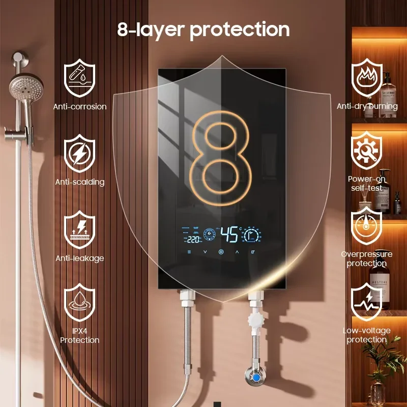 High Quality Home 8kW 12kW Sma - огляд і ціна Home Bathroom Geyser