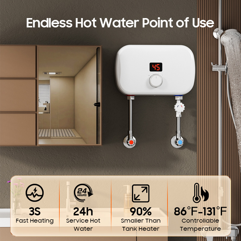 Home Mini 5000W 5500kW Tankles - огляд і ціна Home Bathroom Geyser