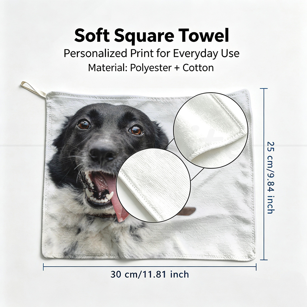 Custom Photo Square Towel Hand - огляд і ціна Home Bathroom Images